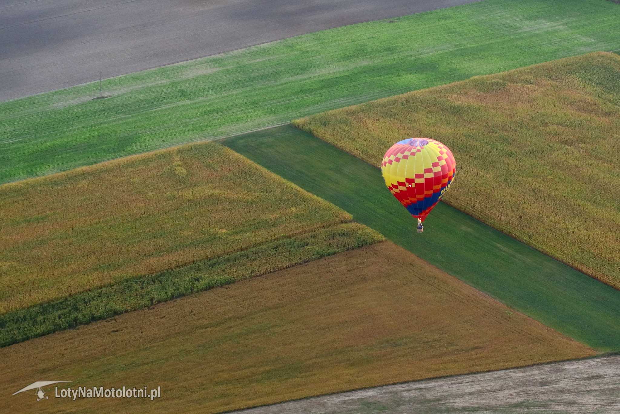 Lądujący balon.